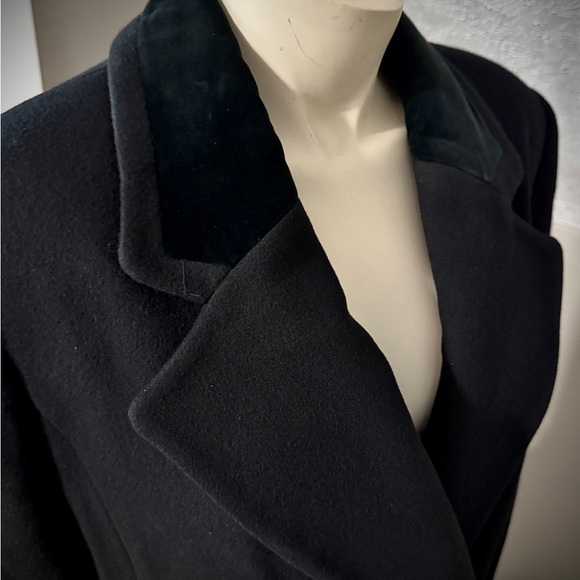 JGHook Long Black Trench Coat - Picture 8 of 16